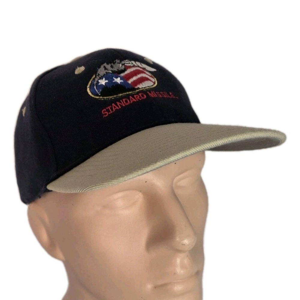 VTG NEW Old Stock Standard Missile  Embroidered Hat Otto‎ Flex Wool Blend L XL